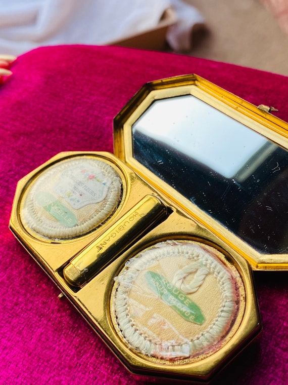 VERY RARE houbigant art deco Vintage mirror compa… - image 2