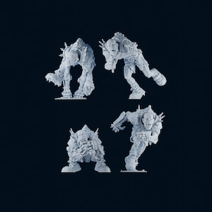 Necromancer’s Horrors Ghouls by BruteFun Miniatures, Undead, Fantasy Football, Ghasts