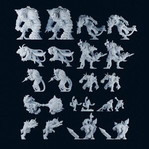 Underworld United Team by BruteFun Miniatures. Fantasy Football, Death Bowl, and similar games