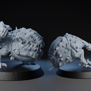 Fearsome FunGitz Goblin Fanatics by BruteFun Miniatures. For Fantasy Football, Death Bowl, and similar games.