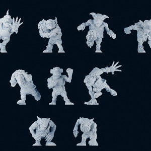 Obsidian Orc Goblins by BruteFun Miniatures. Fantasy Football, Death Bowl, and similar games.