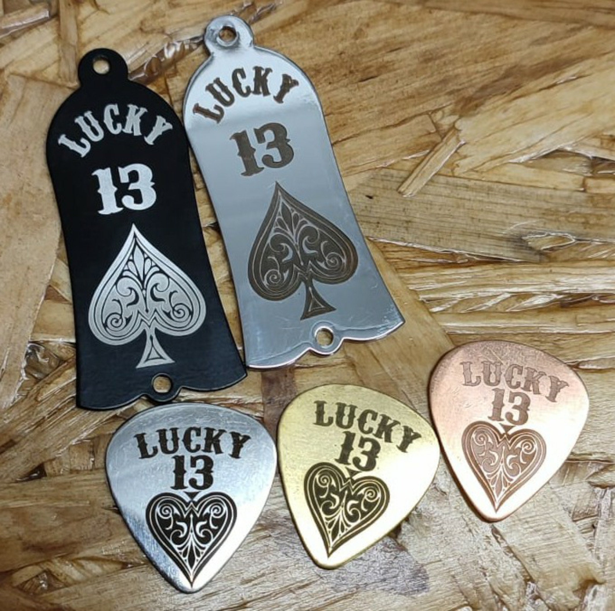 Custom laser engraved guitar truss rod cover