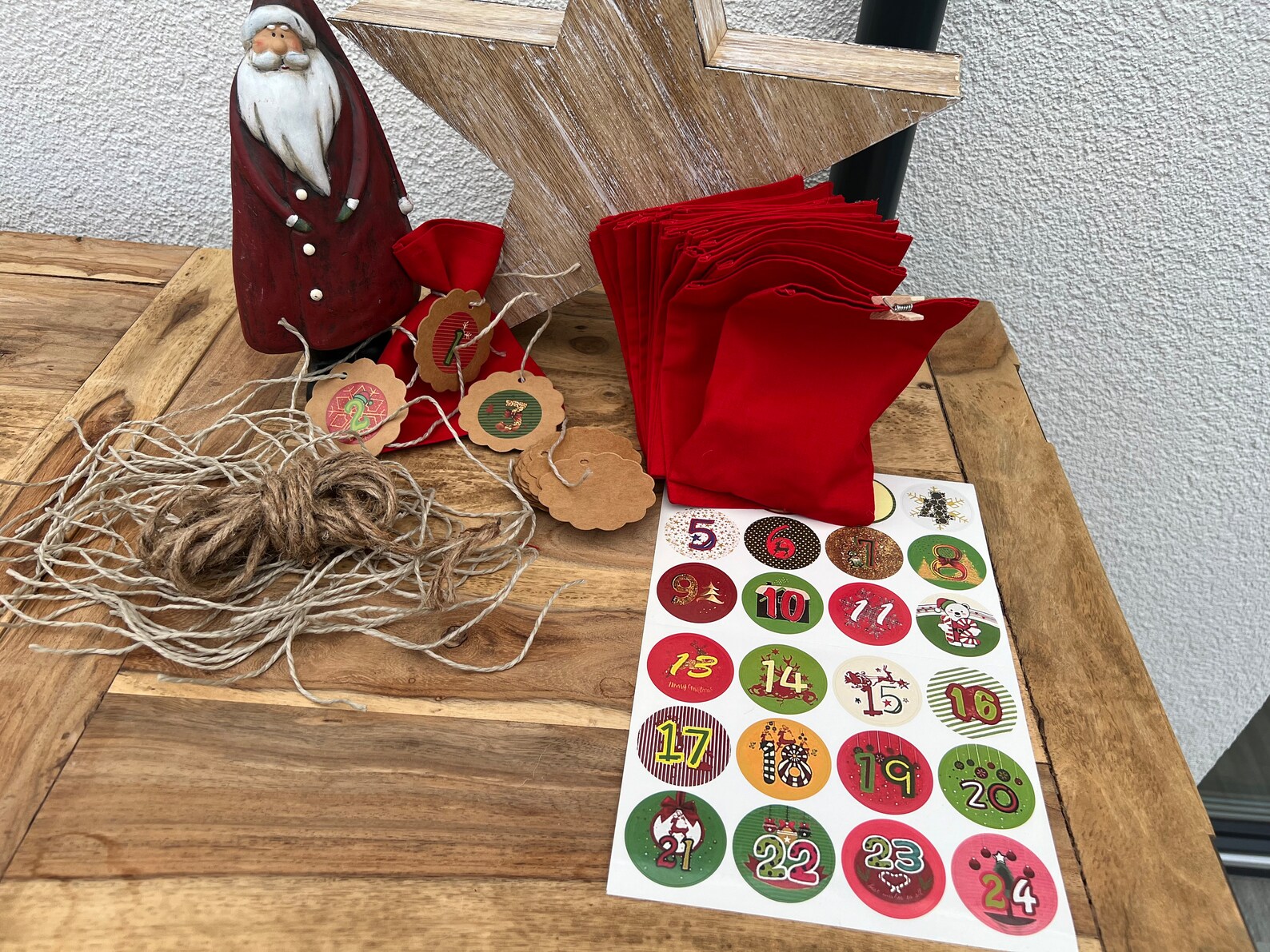 Advent Calendar Bag Red - Etsy