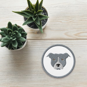 Blue Staffy Patch / Patches For American Staffordshire Terrier Lovers / Staffy Mom Gifts / Pitbull Patches