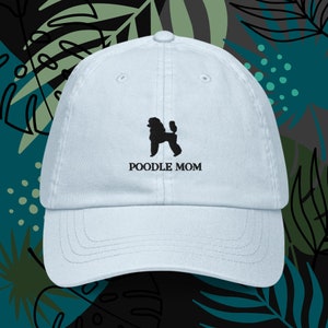Poodle Mom Hat / Black Standard Poodle Mom Cap / Gift for Poodle Mom / Poodle Lovers Gift / Poodle Doodle Hat / Poodle Mama Gifts