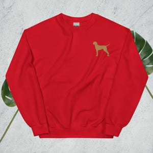 Geborduurd Vizsla-sweatshirt: Hongaarse Vizsla-hond cadeau moeder/vader