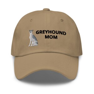 Greyhound Mom Hat / Cute embroidered Greyhound hat for Greyhound lovers / Gifts for Greyhound mom