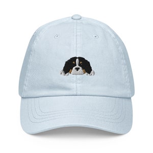 Bernese Mountain Dog Hat, Embroidered Pastel Hat, Bernese Mom Hat, Berner Dad Hat, Gifts For Bernese Owners