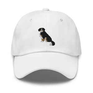 Bernese Mountain Dog Embroidered Hat, Gifts For Berner Owners, Bernese Mountain Dog Mom Cap, Gift For Berner Dad