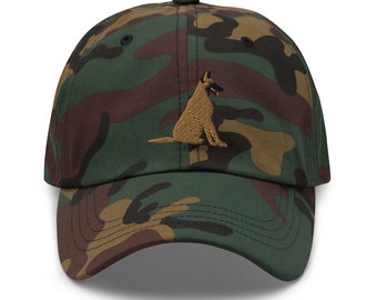 Maligator Hat / Belgian Malinois Embroidered Hat / Malinois Dad Hat