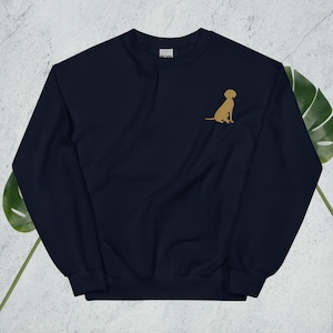 Geborduurd Hongaars Vizsla-sweater: zachte katoenen trui