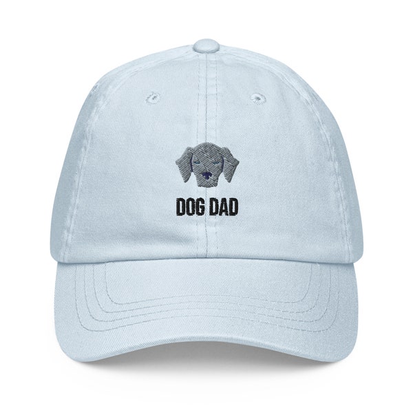 Weimaraner dad hat/Weimaraner puppy hat for dog dads gift/Pastel embroidered Weimaraner hat/ Christmas gift for Weimaraner dad or lover