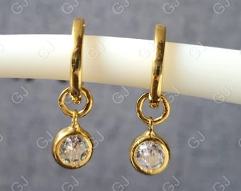 Set Elegante Orecchini E Pendente In Citrino Giallo - Argento WP15003 (fatto A Mano)