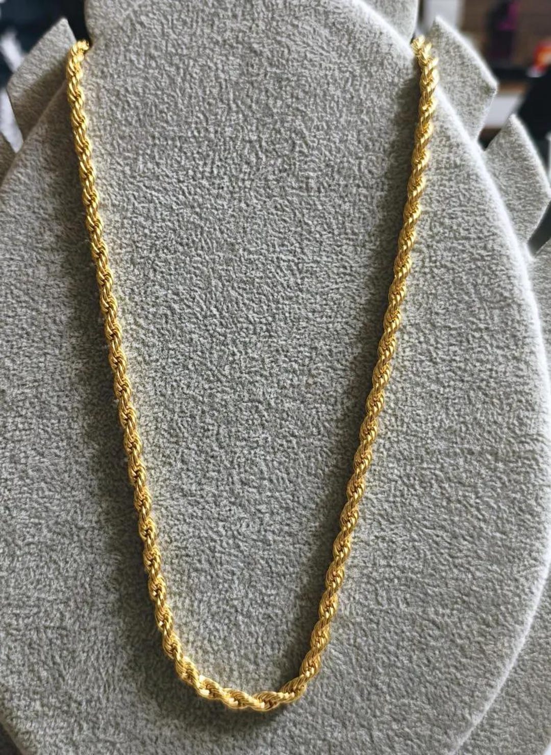 Italian Rope Chain Types 14K Gold Plated Italian Rope Chain Necklace - Etsy