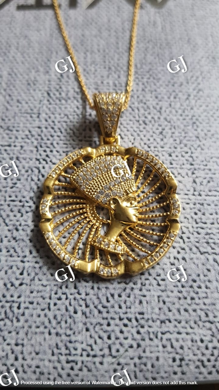 thumbnail image 2 of 1.50 Carat Lab-Created Diamond Cross Pendant – 14K Yellow Gold Finish, Sterling Silver, VVS1 2 of 3