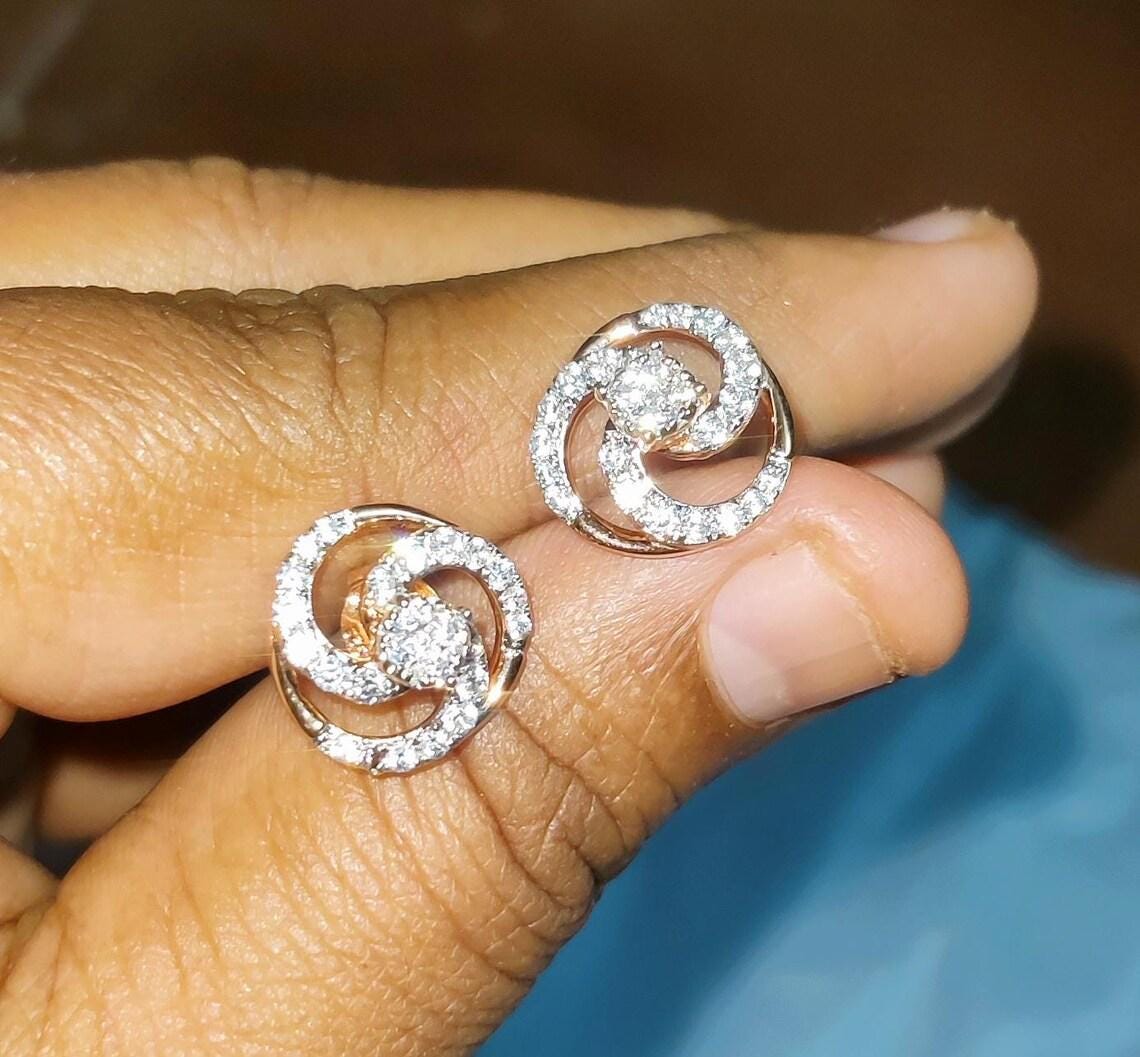 Orecchini Di Diamanti Da Uomo | Oro Bianco 14K Da 0,2 Carati Orecchini Di Diamanti Da Uomo | Oro Bianco 14K Da 0,2 Carati