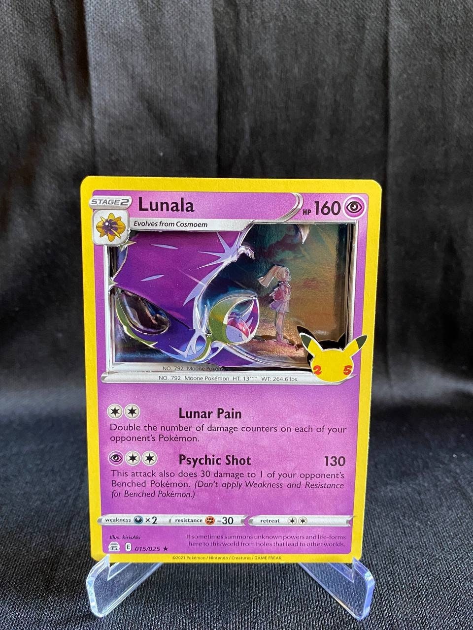 M Lunala Ex Pokemon Card 