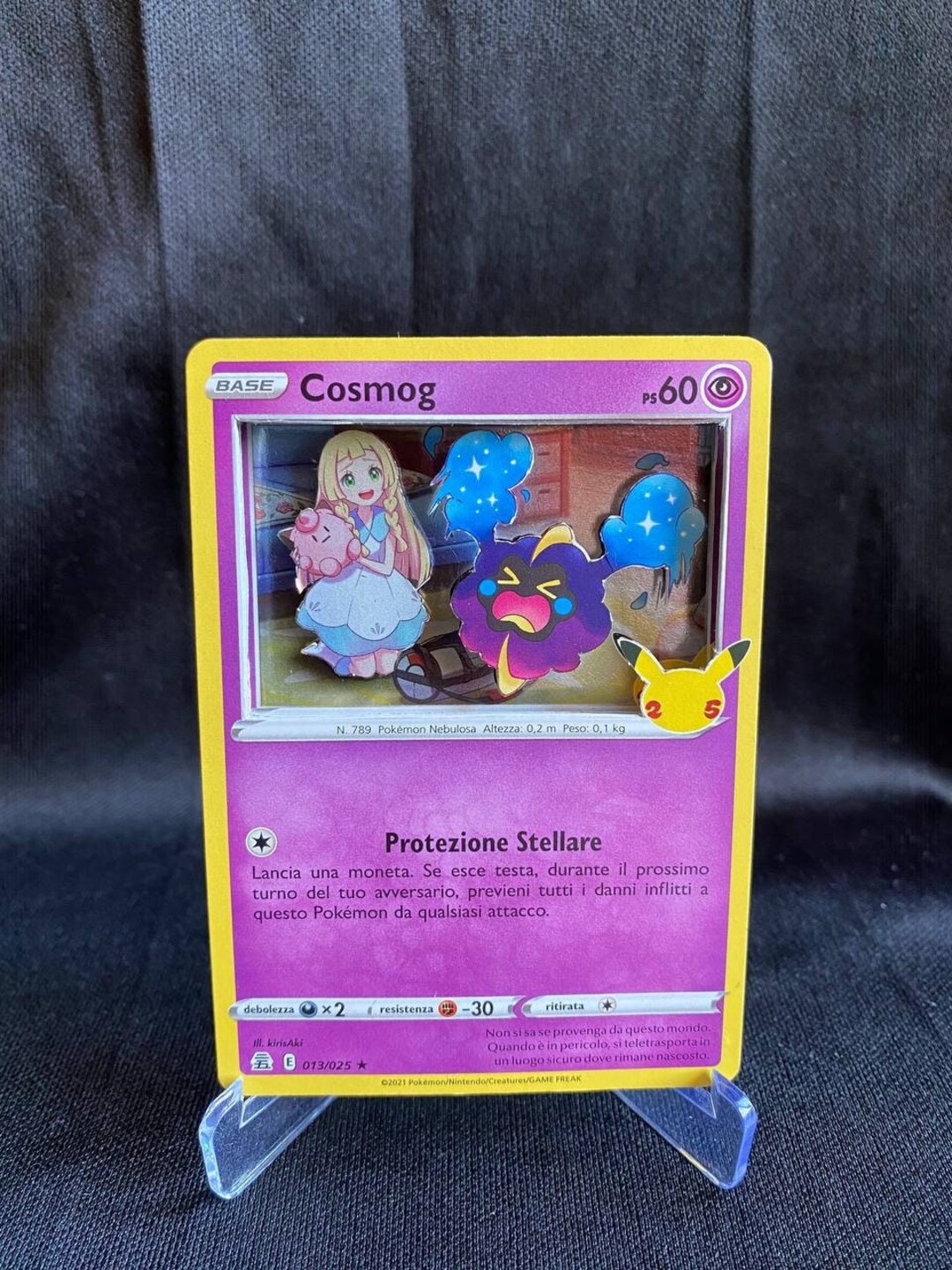 Cosmog 3D Pokémon Card Custom Etsy