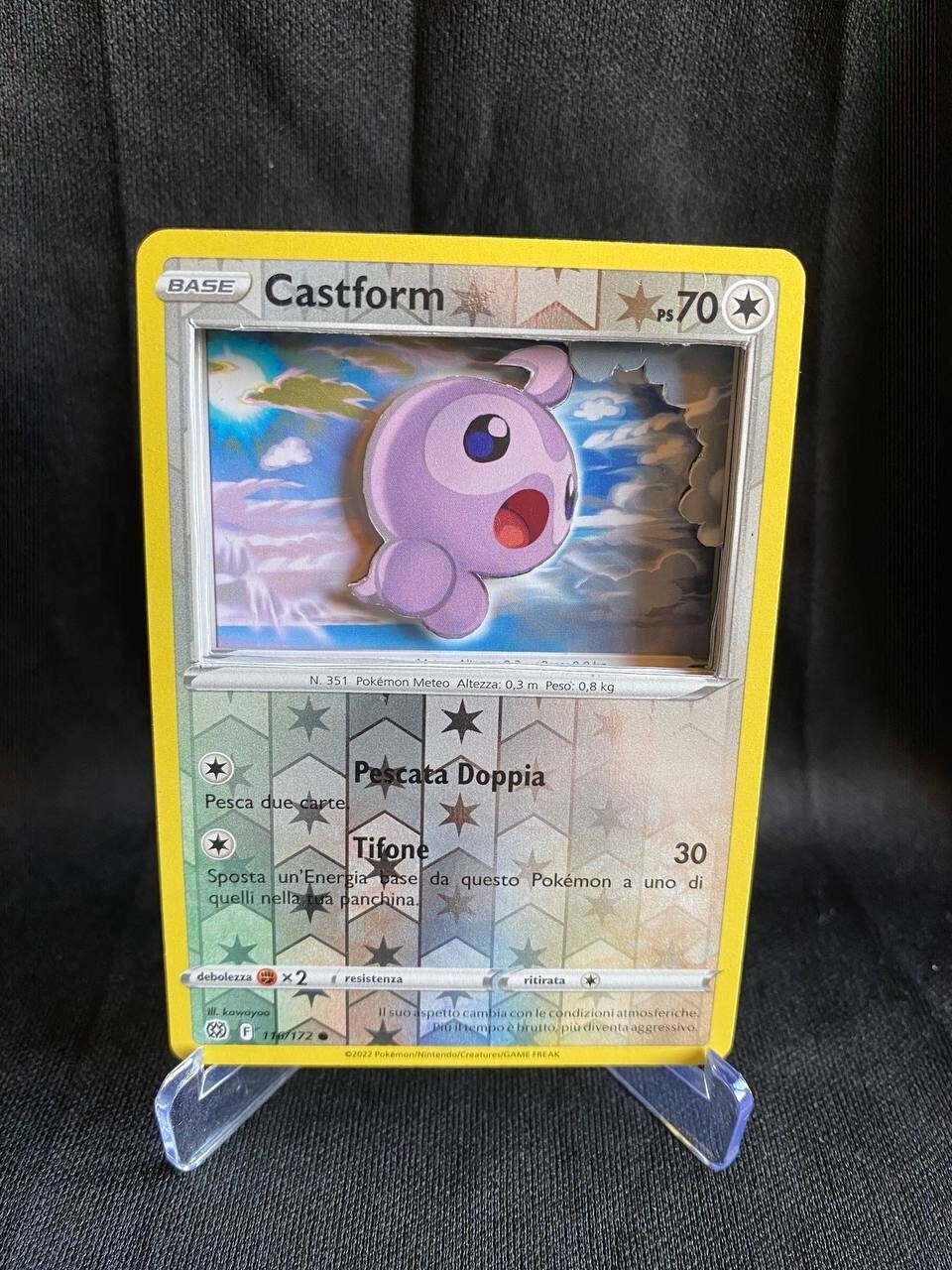 Castform 3D Pokémon Card Custom - Etsy