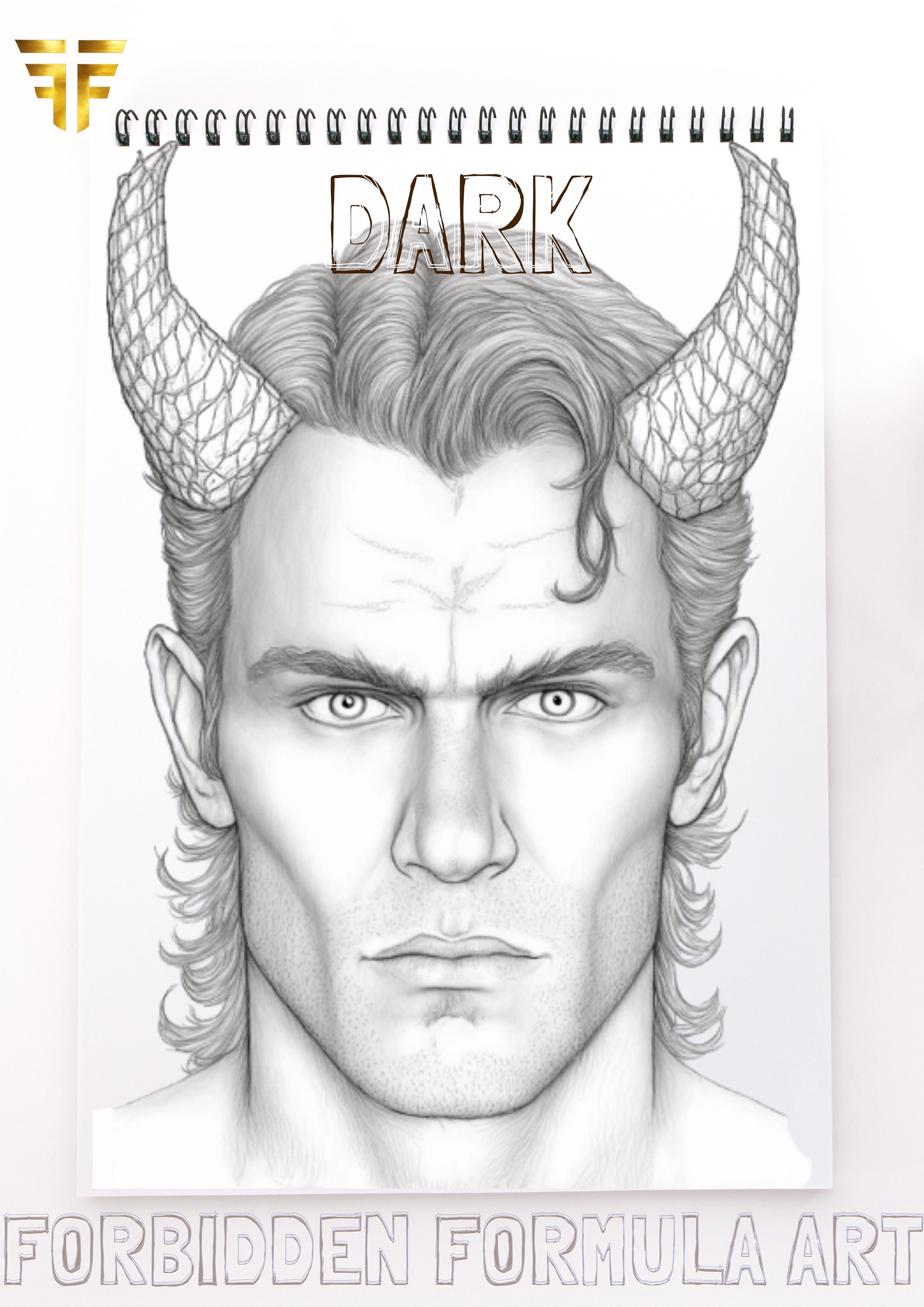 Seductive Devil Page Coloring Sheets Creative Adult Color Therapy ...