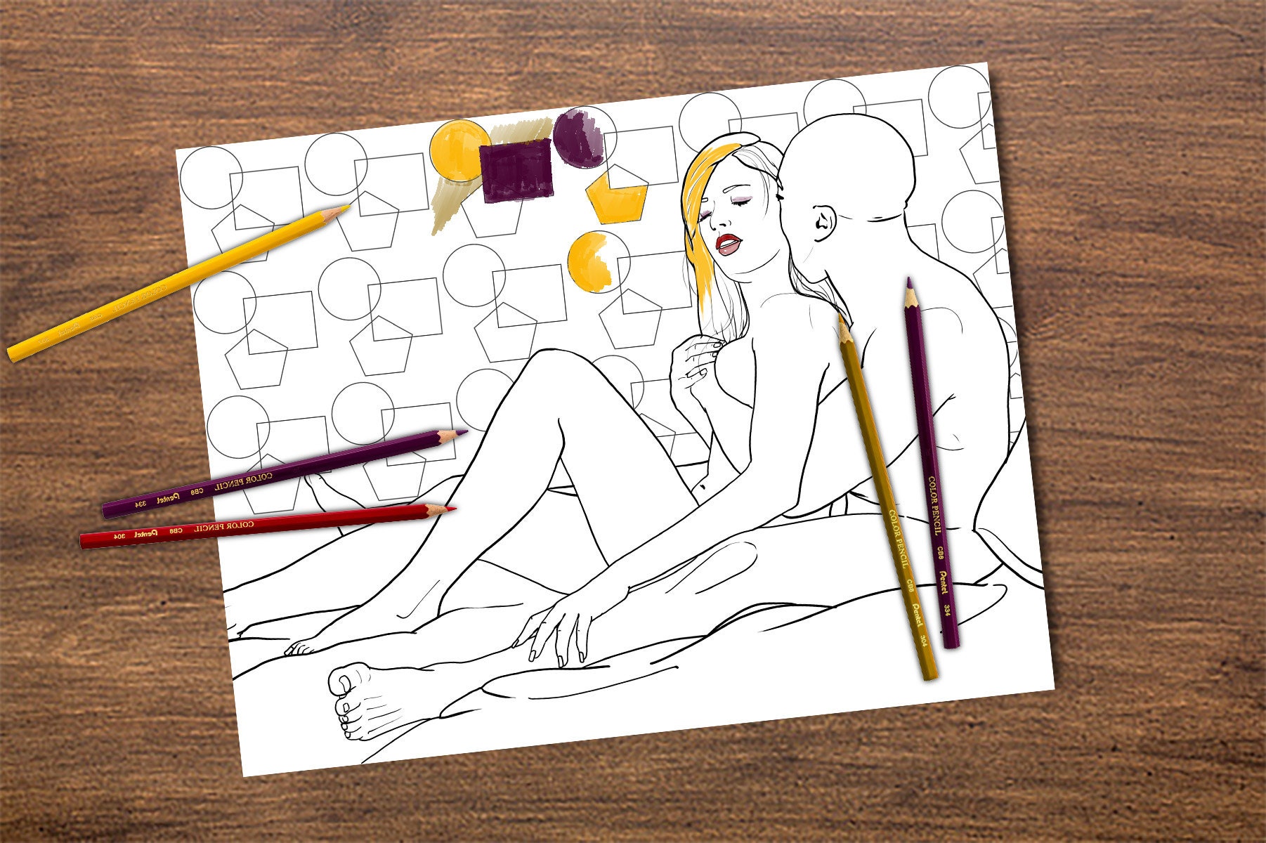 BBC Erwachsene Malseite Sex Malseite Naughty Coloring Page