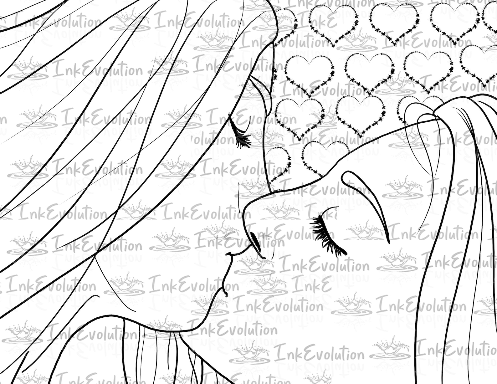 Two Girls, Adult Coloring Page, Sex Coloring Page, Naughty Coloring, Sexy, Nude Couple, Sexual