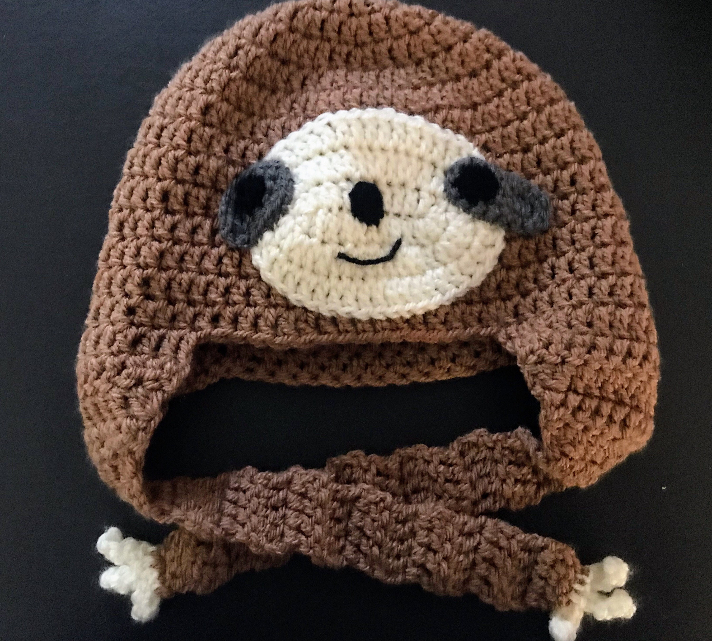 Bonnet tricoté et rigolo Panda ludique