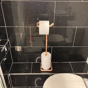 Toilet Roll holder freestanding copper