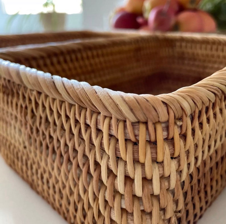 Wicker basket kitchen image 4