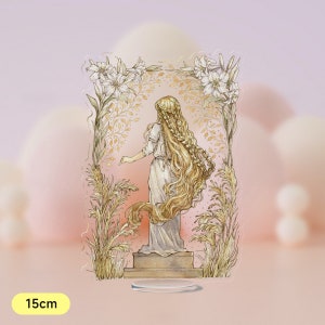 Liu Yu Art design fan art of Elden Ring Miquella Acrylic Stand Transparent Decoration goods Figurines table decor original design