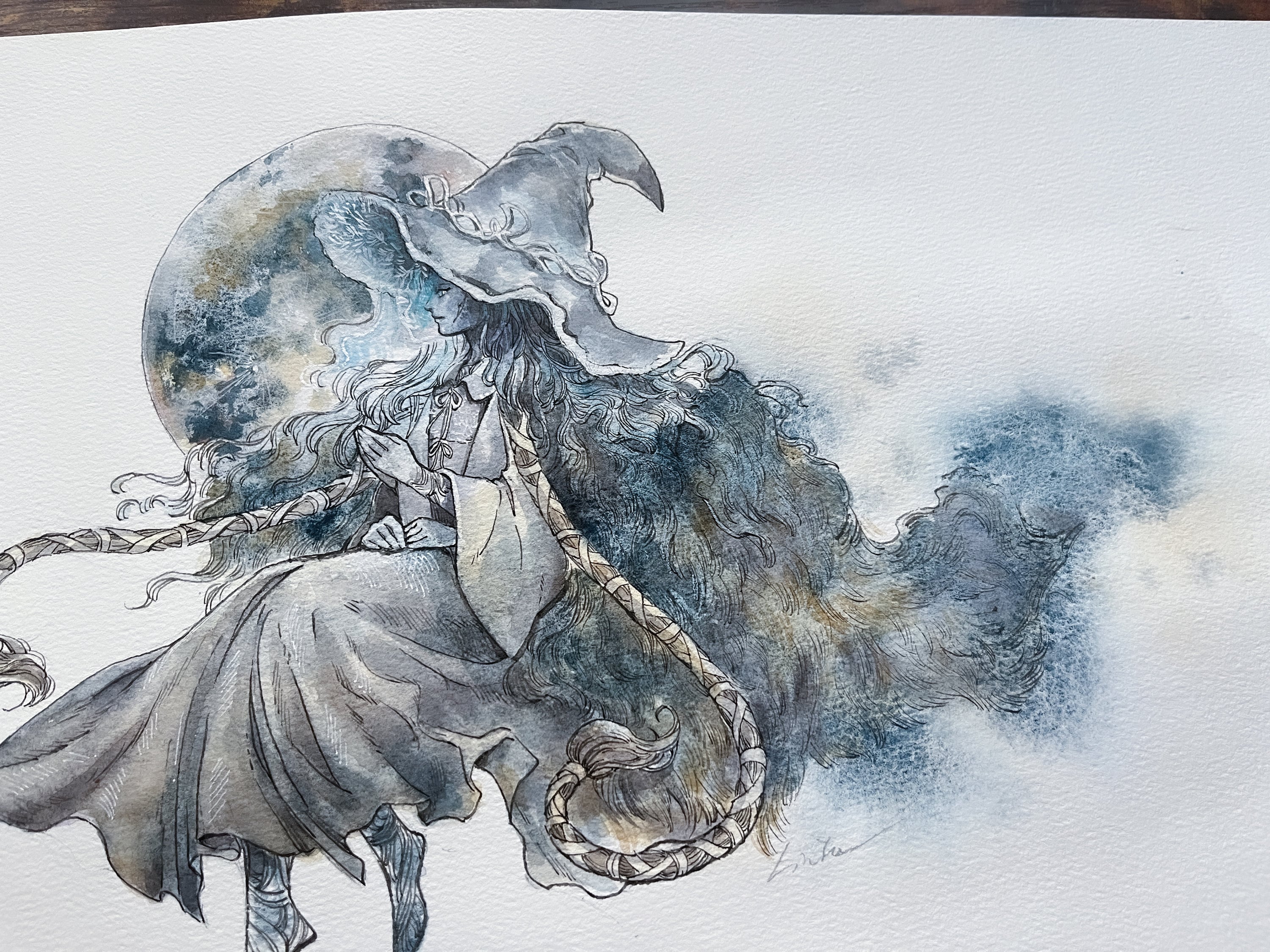 Elden Ring Malenia Fan Art Watercolor Liu Yu Art Original Art