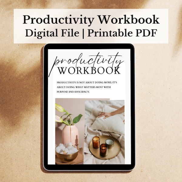 Productivity Workbook: Your Ultimate Guide to Goal Setting, Time Management, and Success!