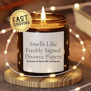 Divorce Gift, Break Up Gifts, Breakup Candle, Narcissist, Gift for Best Friend, Funny Divorce, Cheer Up Gift, Funny Gifts