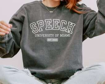 Regalo de sudadera SLP personalizada para graduación de logopedia, regalos SLP, graduación SLP, regalos de logopedia, patología del habla, graduados de SLP