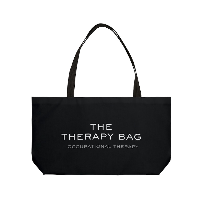 Black Occupational Therapy Bag Therapy Materials Bag OT Tote Etsy