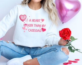 Maglietta di San Valentino SLP, Felpa di San Valentino per logopedia, Maglietta per logopedia, Maglietta per logopedia, Regalo SLP, Logopedia