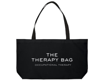 Black Occupational Therapy Bag, Therapy Materials Bag, OT Tote Bag, Occupational Therapist Bag, OT Gifts, Best Occupational Therapy Bags,