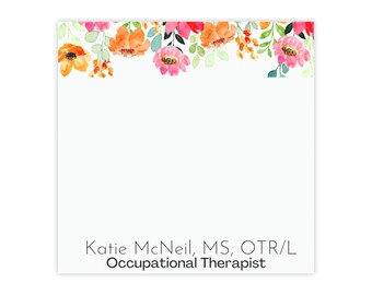 OT Geschenke, personalisierte Ergotherapie Post-it® Notizblöcke, Ergotherapie Abschlussgeschenke, Physiotherapeut Abschlussgeschenke