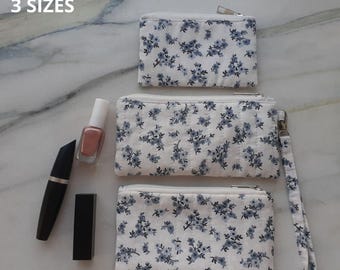 Cosmetic bag sewing pattern, 3 sizes