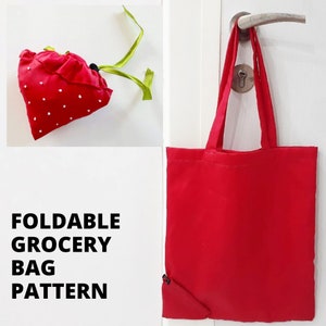 Foldable shop bag pattern