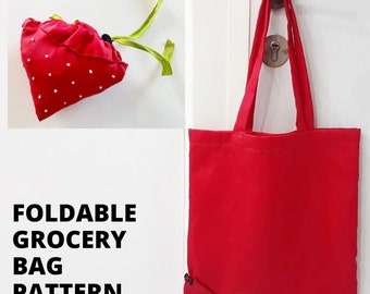 Patrón de bolsa de tienda plegable