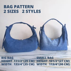 Hobo bag pdf sewing pattern and tutorial, Video Tutorial