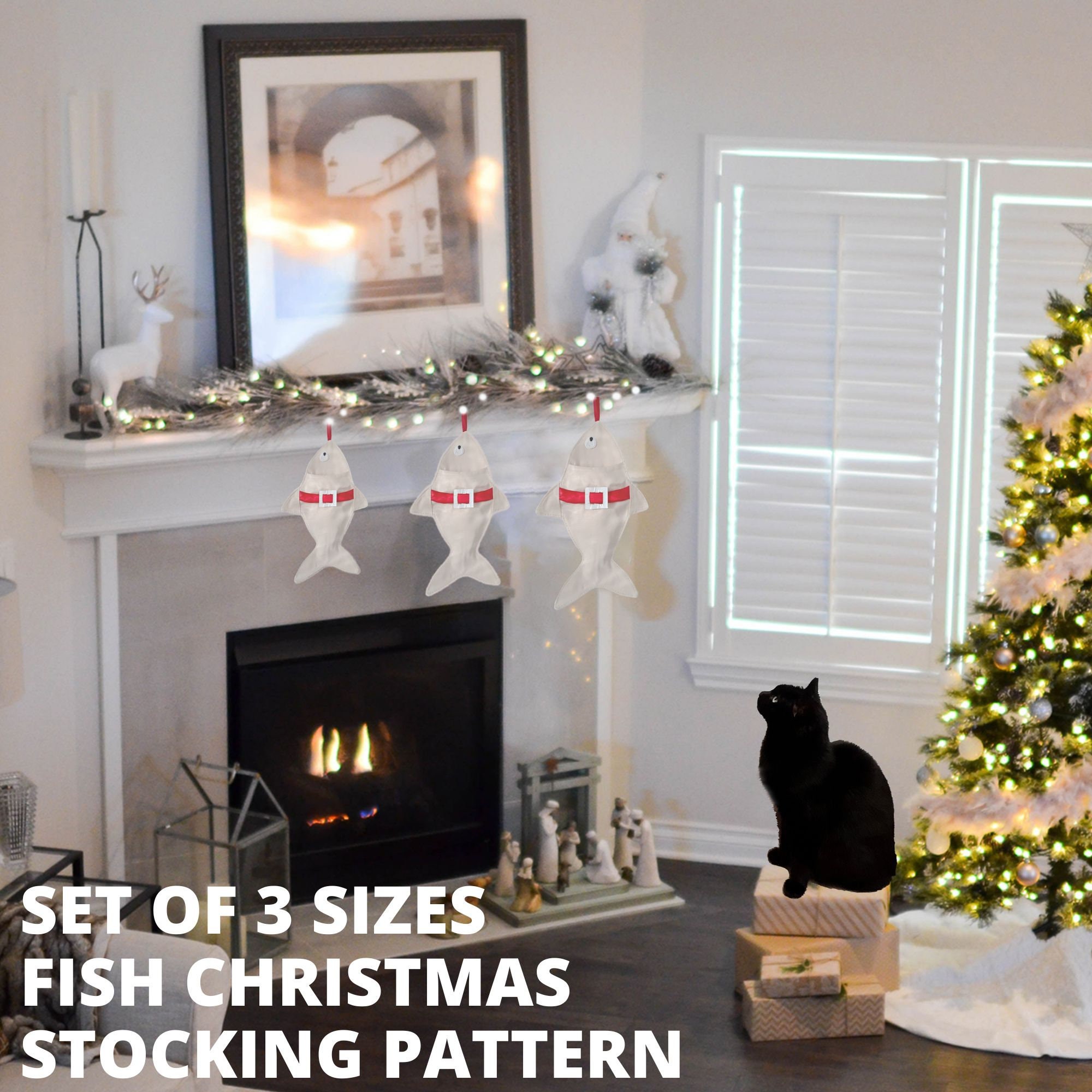 Fish Christmas Stocking Sewing Pattern - Etsy
