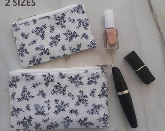 Cosmetic bag sewing pattern, 2 sizes, Quilted toiletry bag
