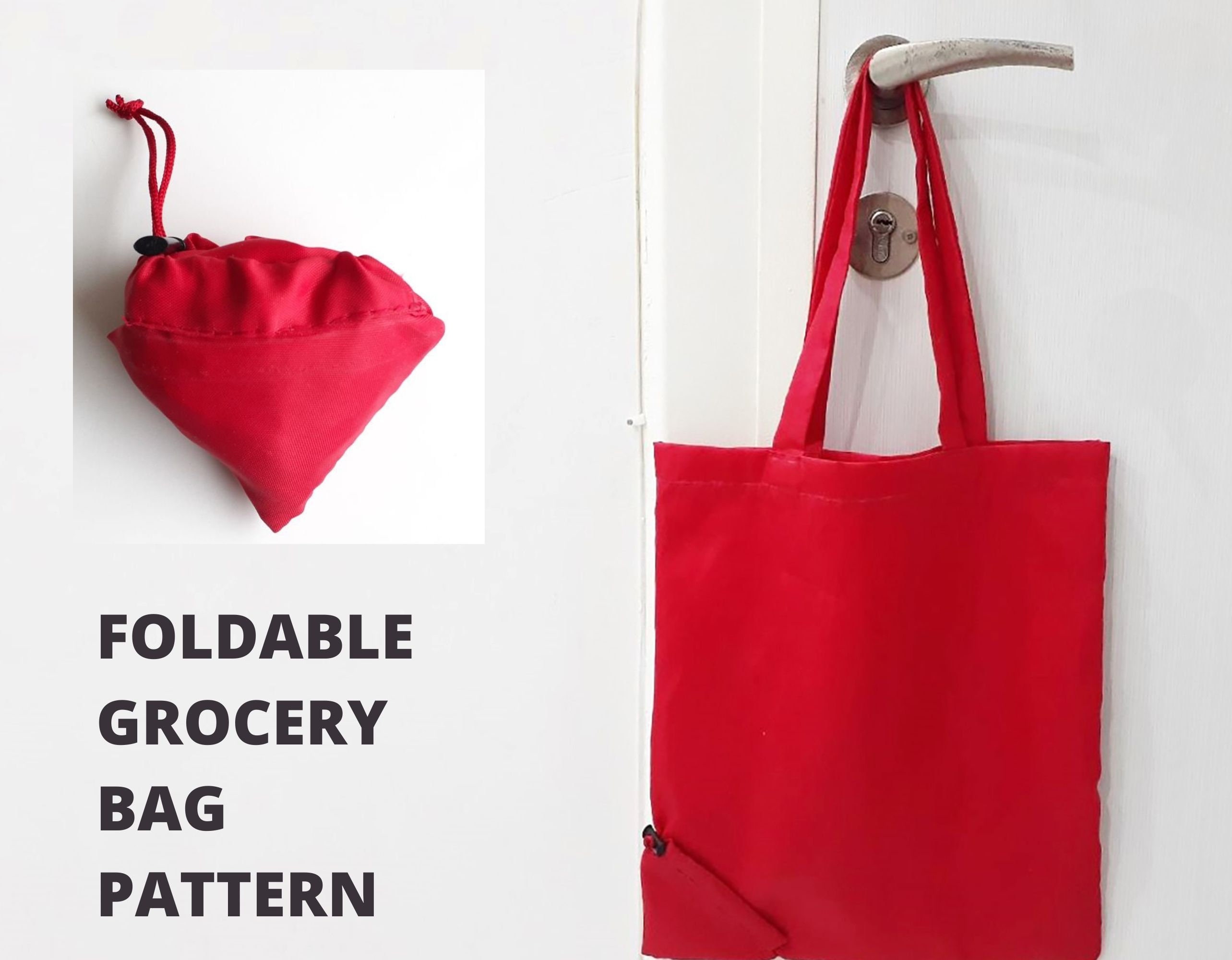 Fold and Go Market Bag FREE sewing pattern & tutorial - Sew Modern Bags