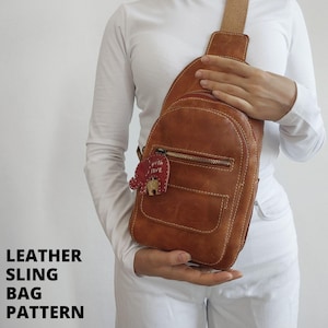Leder Sling Bag PDF Schnittmuster