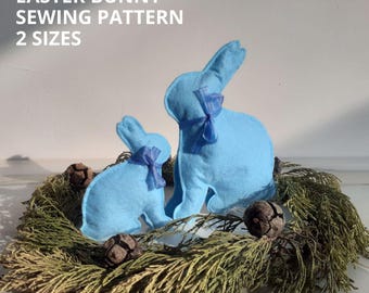Patrón de costura de conejito de Pascua