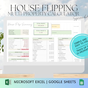 Rekenmachine voor meerdere woningen | Excel | Google Spreadsheets | Herstellen en omdraaien | Vastgoedbezit op de schop | Renovatiebudget