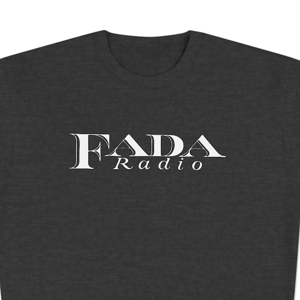FADA Antique Radio Logo Crewneck Sweatshirt - A Tribute to Radio History - Vintage Electronics - Catalin Collector