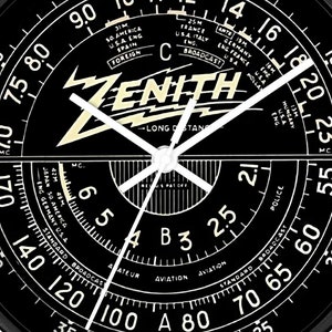 Zenith 1936 Retro-look Radio Dial 10&quot; Wall Clock - Vintage Radio Nostalgia - Antique Radio